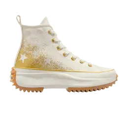 Кроссовки Converse Wmns Run Star Hike Platform High Gold & Embroidered Stars, кремовый a12900c | gold & embroidered stars