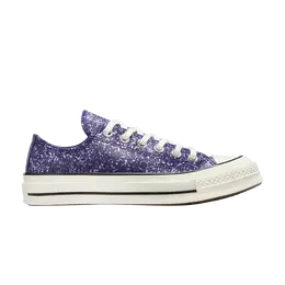 Кроссовки Converse Wmns Chuck 70 Low Glitter - Night Indigo, синий a11134c | glitter - night indigo