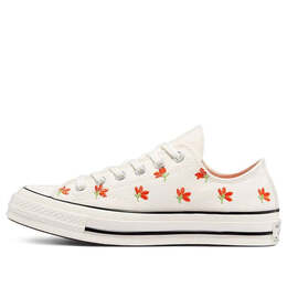 Кроссовки chuck 70 low 'embroidered garden party' Converse, белый 570916c | creamwhite/red