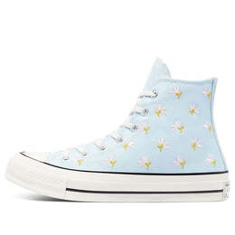 Кроссовки chuck 70 high 'embroidered floral print - chambray blue' Converse, синий 570917c | blue/multi-color