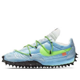 Кроссовки x off-white waffle racer 'vivid sky' Nike, синий cd8180-400 | vivid sky/electric green-black