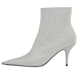 Кроссовки 85mm knife glitter boots 'silver' Balenciaga, серебряный 579280wa7018163 | silver