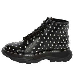 Кроссовки ankle boots 'black studd' Alexander McQueen, черный 595470whqsg1090 | black/silver