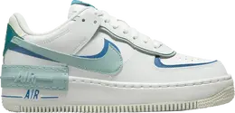 Nike Кроссовки Wmns Air Force 1 Shadow 'White Industrial Blue Teal', белый dz1847 101 | white