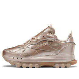 Кроссовки cardi b x classic leather 'rose gold champagne' Reebok, золотой gw2633 | rose gold