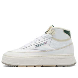 Кроссовки mid geo mid shoes 'white dark green' Reebok, белый gz4936 | cloud white/chalk/dark green
