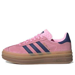 Кроссовки gazelle bold 'pink glow gum' Adidas, розовый h06122 | pink glow/victory blue/gum