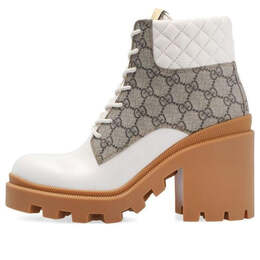 Кроссовки gg ankle boot 'beige' Gucci, бежевый 659691-uc810-9066 | beige/white