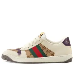 Кроссовки screener gg logo sneakers 'beige brown' Gucci, бежевый 677423-hvki0-9765 | beige/brown