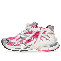 Кроссовки runner sneakers 'white pink grey mesh and nylon' Balenciaga, белый 677402w3rbn9155 | white/pink/black/grey