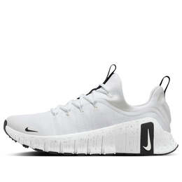 Кроссовки free metcon 6 'white metallic silver smoke grey black' Nike, белый hq3510-100 | white/metallic silver/light smoke grey/black