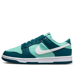 Кроссовки dunk low 'green' Nike, мультиколор dd1503-301 | geode teal/white/emerald rise