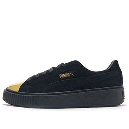 Кроссовки suede platform 'gold' Puma, черный 362222-02 | black/gold