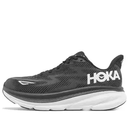 Кроссовки clifton 9 wide 'black white' Hoka One One, черный 1132211-bwht | black/white