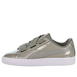 Кроссовки basket heart patent silver/grey Puma, серый 363073-12 | silvergray