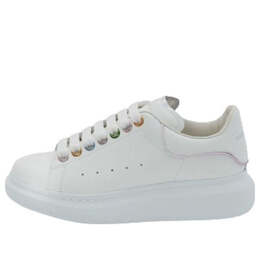 Кроссовки oversized sneakers 'white metalic eyelets' Alexander McQueen, белый 685671wib9w9035 | white/multi
