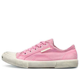 Кроссовки paris low top sneakers 'washed pink cotton and white rubber' Balenciaga, розовый 688757w3rc25590 | pink/white/black