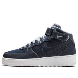 Кроссовки air force 1 mid 'denim' Nike, синий dd9625-400 | blue/multi-color