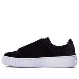 Кроссовки basket platform strap 'black and white' Puma, черный 364068-01 | black and white