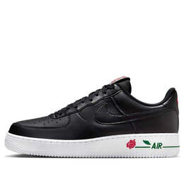 Кроссовки air force 1 low '07 lx 'rose black' Nike, черный ib4473-010 | black/black/white/university red/pine green/black