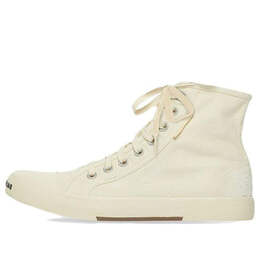 Кроссовки paris high top sneakers 'white destroyed cotton and white rubber' Balenciaga, белый 688756w3rc49090 | white/black