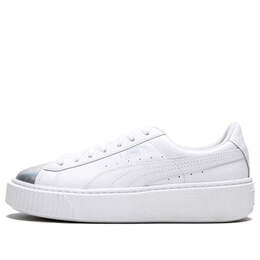 Кроссовки suede platform white/silver Puma, белый 364525-01 | white