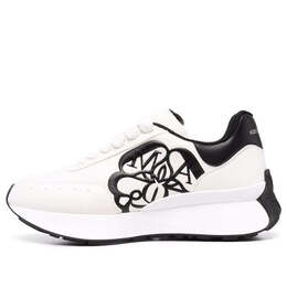 Кроссовки sprint runner lace-up sneakers 'white black' Alexander McQueen, белый 691039wic959061 | white/black
