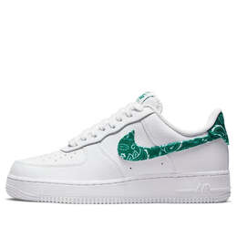Кроссовки air force 1 '07 essentials 'green paisley' Nike, белый dh4406-102 | white/green