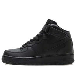 Кроссовки air force 1 '07 mid 'black' Nike, черный 366731-001 | black/black