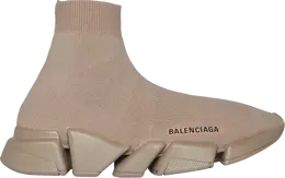 Кроссовки Balenciaga Wmns Recycled Speed 2.0 Sneaker Dark Beige, коричневый 617196 w2db1 9911 | brown