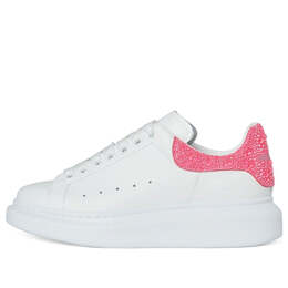 Кроссовки oversized sneaker 'white pink glitter' Alexander McQueen, белый 718243wicy98844 | white/pink