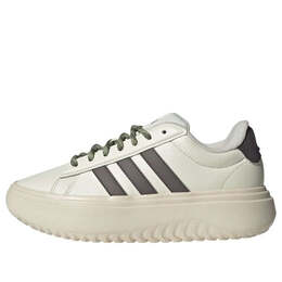 Кроссовки grand court platform 'ivory black' Adidas, белый ih2427 | ivory/black