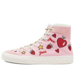 Кроссовки canvas hightop 'valentine's day' Gucci, розовый 746406-fabrj-5842 | pink/red/white