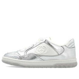 Кроссовки mac80 embroidered sneakers 'white silver' Gucci, белый 750834-aaca9-8141 | white/metallic silver