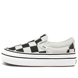 Кроссовки super comfycush slip-on 'big classics checker' Vans, черный vn0a4u1fxt4 | black and white