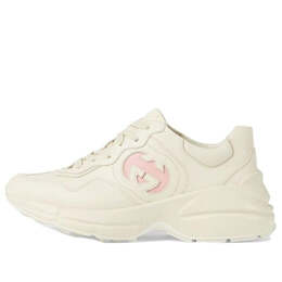 Кроссовки rhyton 'interlocking g - pink' Gucci, белый 757887-upg70-9564 | white