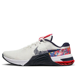 Кроссовки metcon 8 training shoes 'summit white' Nike, белый do9327-101 | summit white / hyper pink / bright crimson / blackened blue
