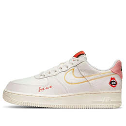 Кроссовки air force 1 '07 'peace' Nike, белый dq7656-100 | white/orange/red