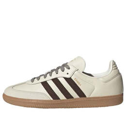 Кроссовки samba og 'off white dark brown' Adidas, белый js3181 | off white/dark brown/gum