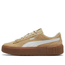 Кроссовки smash platform v2 suede 'pale khaki' Puma, хаки 373037-03 | pale khaki/white