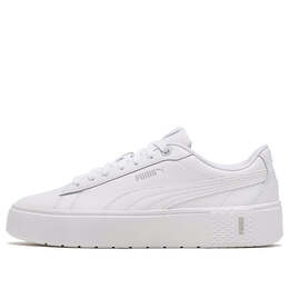 Кроссовки smash platform v2 'triple white' Puma, белый 373035-01 | white/silver