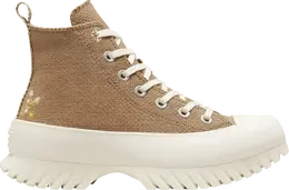 Кроссовки Converse Wmns Chuck Taylor All Star Lugged Platform 2.0 High Autumn Embroidery - Sand Dune, коричневый a05067c | brown