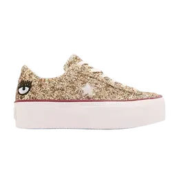 Кроссовки Converse Chiara Ferragni x Wmns One Star Platform Ox 'Gold Glacier Blue', золотой 562026c | gold