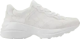 Кроссовки Gucci Wmns Rhyton White Monogram, белый 703192 kgd00 9000 | white monogram