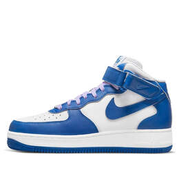 Кроссовки air force 1 '07 mid 'military blue doll' Nike, белый dx3721-100 | white/blue/purple