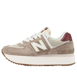 Кроссовки nb 574 'turtledove' New Balance, мультиколор wl574zka | driftwood/washed burgundy/sea salt