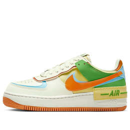 Кроссовки air force 1 shadow 'multi color' Nike, мультиколор dz1847-103 | coconut milk/aquarius blue/saturn gold/monarch