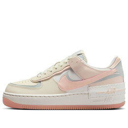 Кроссовки air force 1 shadow 'coconut milk crimson tint' Nike, мультиколор dz1847-105 | coconut milk/light silver/sail/crimson tint