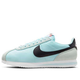 Кроссовки cortez textile 'glacier blue' Nike, голубой dz2795-401 | glacier blue/white/safety orange/black