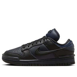 Кроссовки dunk low twist 'dark obsidian' Nike, мультиколор dz2794-400 | dark obsidian/black/black